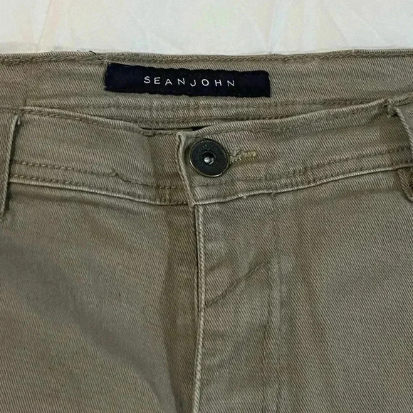 Sean John vintage Men’s tan bermuda short outdoorsy earthy goblin core size 38 - Picture 3 of 6
